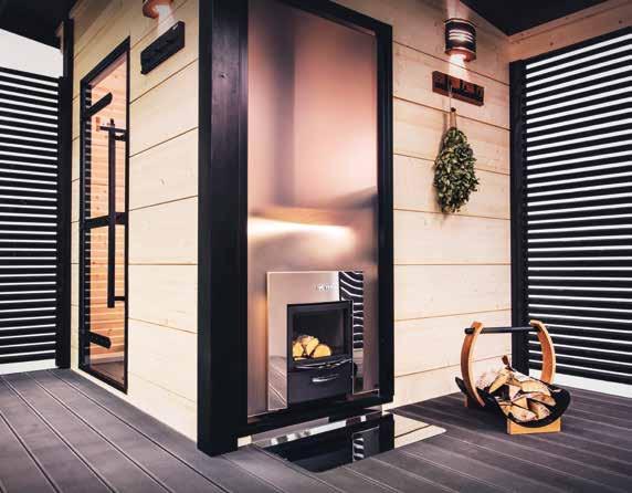 Le design du sauna est l oeuvre du directeur de l usine de saunas, Vesa Vehmaa, qui peut se targuer de nombreuses