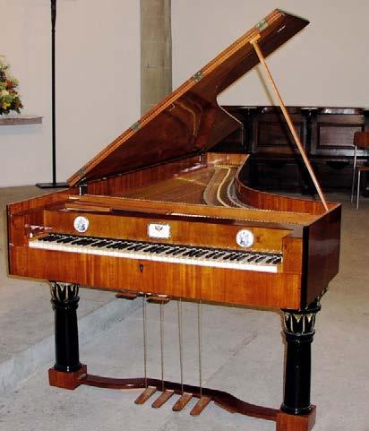 - 55 - Pianoforte de Michael Weiss, Pragues, vers 1820 Collection La Ménestrandie L'orgue Masculin au singulier, féminin au pluriel, l'orgue est un instrument à vent qui peut être rattaché à la