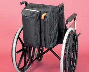 072322-AA8630 58,50 4 Sac pour l arrière d une chaise roulante avec pochette pour la canne de marche Sac universel et imperméable fixé au dossier de la chaise roulante avec 2 bretelles.