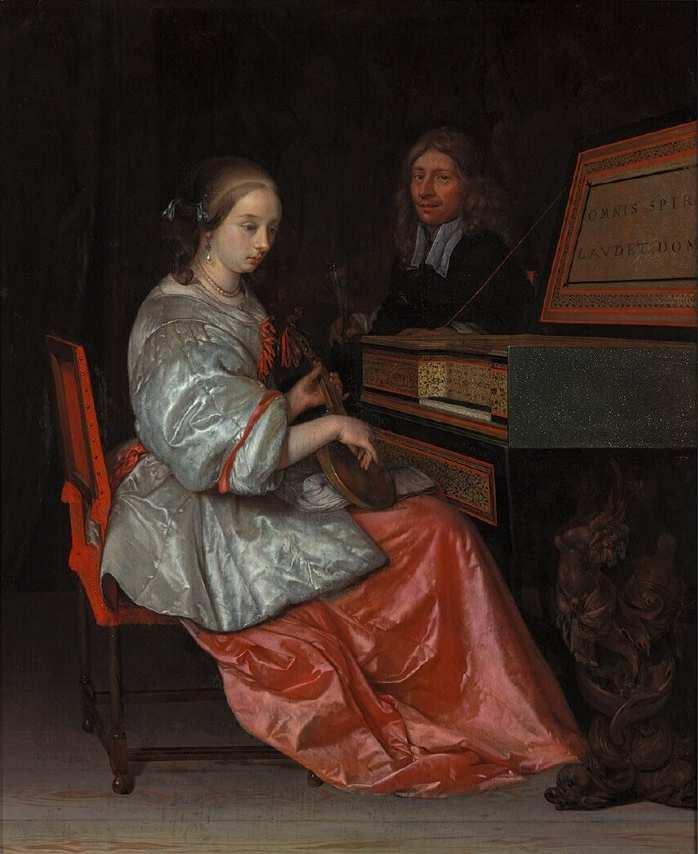 10 Eglon van der Neer (1635-1703) Femme au virginal, un cistre sur les genoux 1669 Huile sur panneau 48x39cm Rotterdam, Museum Boijmans Van Breuningen Eglon van der Neer (1635-1703) Jeune femme et