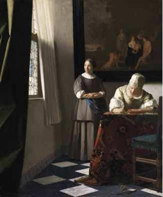4 Johannes Vermeer (1632-1675) La Lettre, vers 1670