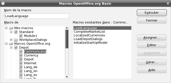TRAVAILLER AVEC DES MACROS 75 fonctionnalité (par exemple une partie d affichage de boîtes de dialogue et une partie de traitement de données).