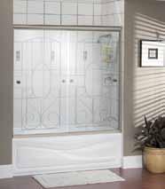 cottage gate porte de baignoire porte de douche porte de baignoire et de douche en alcôve Cottage Gate Porte coulissante à 2 panneaux pour douche et baignoire en alcôve Poignées chrome