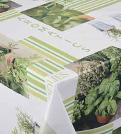 protège table bulgomme Aromates vert 53729 1,40 x 20 m new new Parfum du Sud
