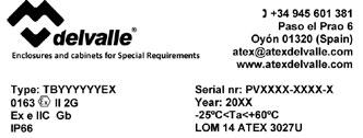 Degré de résistance contre les chocs IK10 selon la norme IEC 62262. Certificat LOM 14ATEX3027U. Certificat UL.