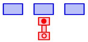 (a) Definition du operation module s (blocs bleus) et l open channel s (rouge) (b) Definition de la computation strategy Tabu Search.