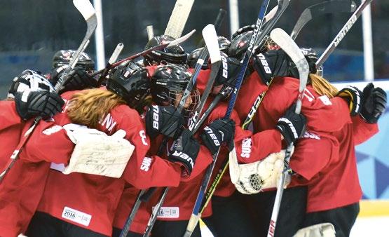 Deux ans jour pour jour après que l'équipe nationale A ait décroché la première médaille d'une sélection helvétique lors d'un tournoi olympique féminin de hockey sur glace en terminant 3e aux Jeux