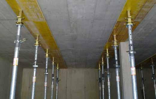 (formwork beam, glued wood, lattice girder and 75 % of the