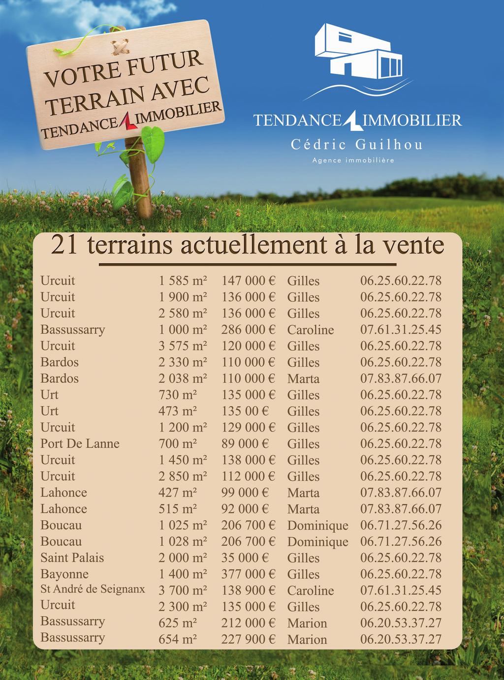 TERRaINS 8 1, Allée Marie Politzer 64200 Biarritz
