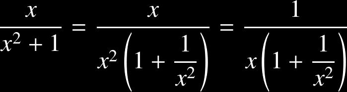 Solution des exercices Méthode : Lever l'indétermination On va simplifier la fraction en mettant en facteur au dénominateur le terme dominant : en