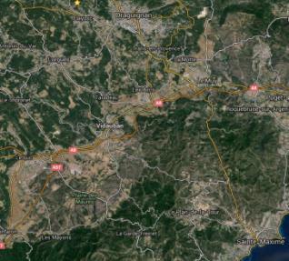 Toulon : 62 kms Environ 40 min Marseille : 113 kms