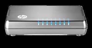 HP a innové et combiné les avancées les plus récentes de la technologie silicone pour proposer les commutateurs parmi les plus éco-énergétiques du marché : les modèles 16 et 24 ports Fast Ethernet