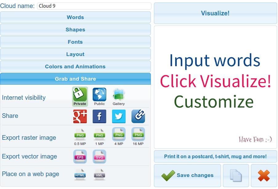 4.3- Visualiser et exporter Cliquer sur «Vizualize!» pour avoir un souhaitez le modifier dans Inkscape. aperçu du résultat.
