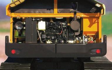 Précision et souplesse du Load-Sensing PELLE COMPACTE Une exclusivité : le moteur d orientation lent à pistons radiaux.