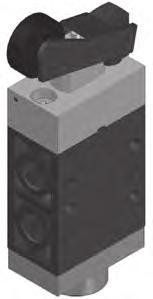 570 Nl/min Distributeur 3/2 à tiroir - G1/8 (DN6mm) Commande par galet piloté Effort de commande à 6 bars : 4N environ Rappel