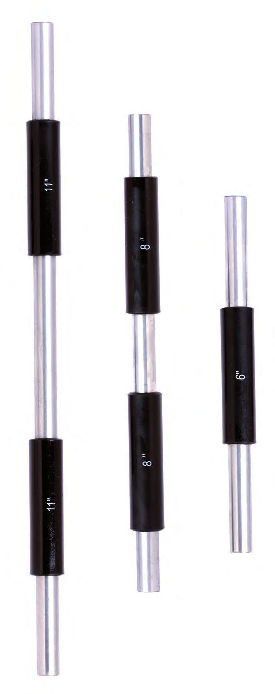 Micromètres d extérieur Etalons pour micromètre d extérieur série 110 Utilisé pour la mise à zéro des micromètres d extérieur Embouts isolés pour éviter la dilation qui pourrait être engendrée par la
