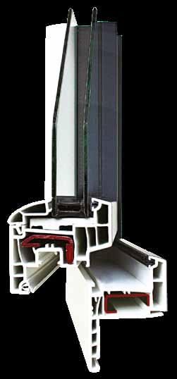 = Chambres Joint de vitrage gris clair 3 5 3 La conception de l ouvrant assure le drainage de l eau de pluie en dehors de la feuillure du dormant Joints de frappe sur