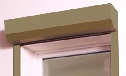 Pour une pose sous linteau inversé, alignez le volet à votre façade avec le coffre orienté vers l intérieur.