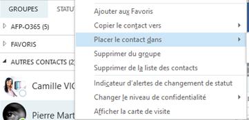 sélectionnez le menu Créer un groupe (2), puis saisissez son nom + Entrée Recherchez le contact à ajouter à partir du champ de recherche (3) le contact à ajouter, puis