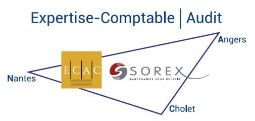 SOREX Chiffres clés C est 48 salariés C est 7 associés C est 2 sites : Angers / Cholet En partenariat avec le Cabinet ECAC basé à Nantes ( 4 Associés 20 collaborateurs) Nos missions Juridique (droit