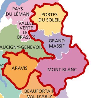 MASSIFS DE HAUTE-SAVOIE (Pays Mt Blanc + Grand Massif + Portes Soleil + Aravis) Fréquentation été 2016 386 900 nuitées ont été enregistrées dans les campings des Massifs de Haute-Savoie