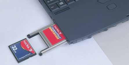 Système d exploitation : Windows 98/XP/2 Mémoire RAM : 64MB ou plus Prévoir un adaptateur ou un lecteur de carte mémoire compact flash (en option) Modèle recommandé : SDCF-3-3 (SanDisk Co.