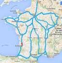 et 4000 km en Espagne France Région