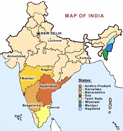 Les États du sud et le nord-est de l'inde sont les plus affectés par l'épidémie.