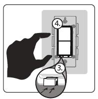 Soulevez le commutateur à lame d air situé à la base du bouton d alimentation pour le déplacer en position d arrêt pour mettre l interrupteur hors tension. 2. Tenez le bouton Haut enfoncé. 3.