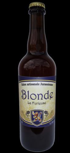raffinées. Blonde, blanche, ambrée ou aromatisée permettront aux palais les plus exigeants d être comblés. LA FURIEUSE (*) - Bière blonde artisanale du Jura - 5,3% vol.