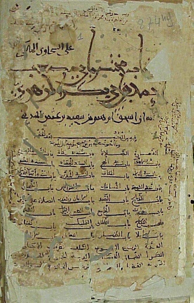 Figure 15a-b Bibliothèque Qarawiyyīn, n o 874 Page