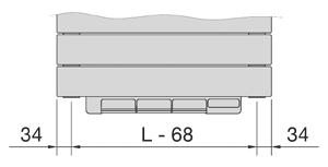 Consoles de fixation hautes soudées à l arrière des collecteurs pour une totale discrétion Espaces généreux entre les éléments pour faciliter la suspension