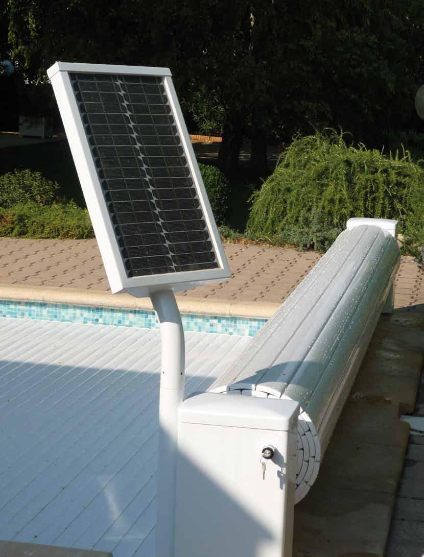 Modèle hors-sol à alimentation par panneau solaire Plus besoin de câbles électriques, de travaux laborieux sur les dallages.