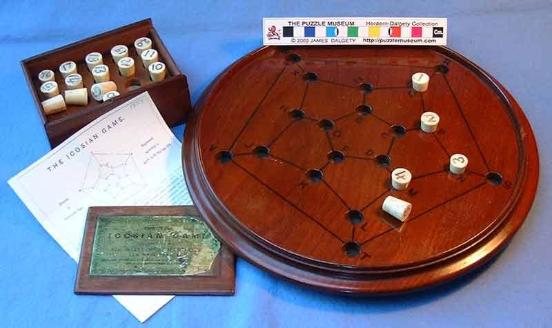 Hamilton inventa l Icosian Game au XIXe