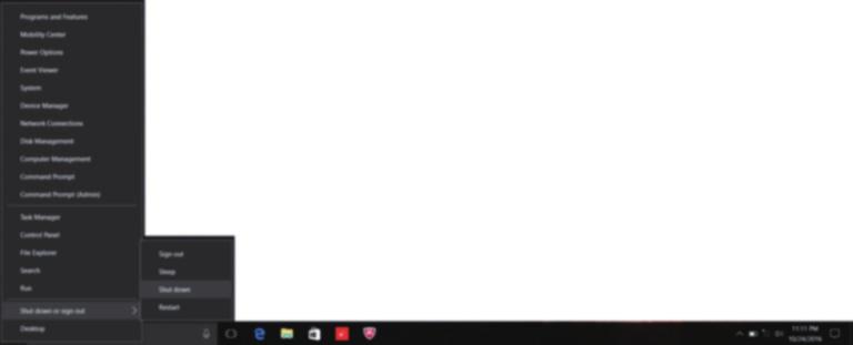 Chapitre 2. Commencer à utiliser Windows 10 Arrêter l ordinateur Si vous comptez ne pas utiliser votre ordinateur pendant une période de temps prolongée, arrêtez-le.