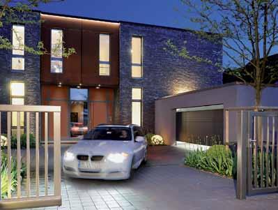 Portes de garage Parfaitement assorties à votre style architectural personnel : portes basculantes ou sectionnelles, en acier ou en bois.