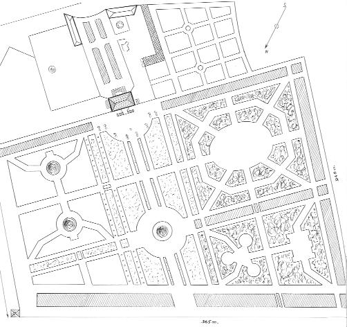 plan du château et de son parc Le Pavillon «Dinet» était alors appelé «un salon hors d œuvre en manière de belvédère».