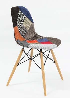 Chaise Vertigo en tissu motif (3 motifs à choix) Prix catalogue : CHF