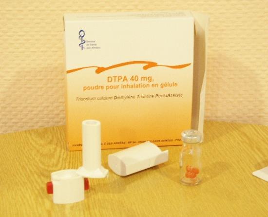 Médicaments spécifiques par destination Antidotes contre le risque nucléaire DTPA 40mg Pharmacie centrale des Armées