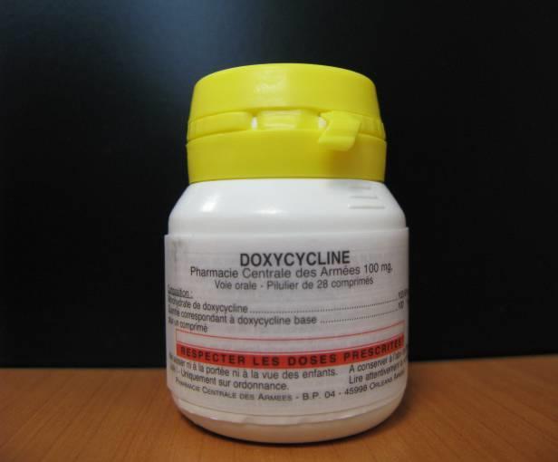 Médicaments «spécifiques» Antidotes contre le risque biologique Doxycycline Pharmacie centrale des armées 100mg comprimé (AMM) Indications
