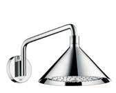 AXOR ShowerProducts by Front Inclinable à 18 Diffuseur Ø 240 mm amovible pour un nettoyage au lave-vaisselle Ajustable sur 30 cm (après montage) Bras de douche
