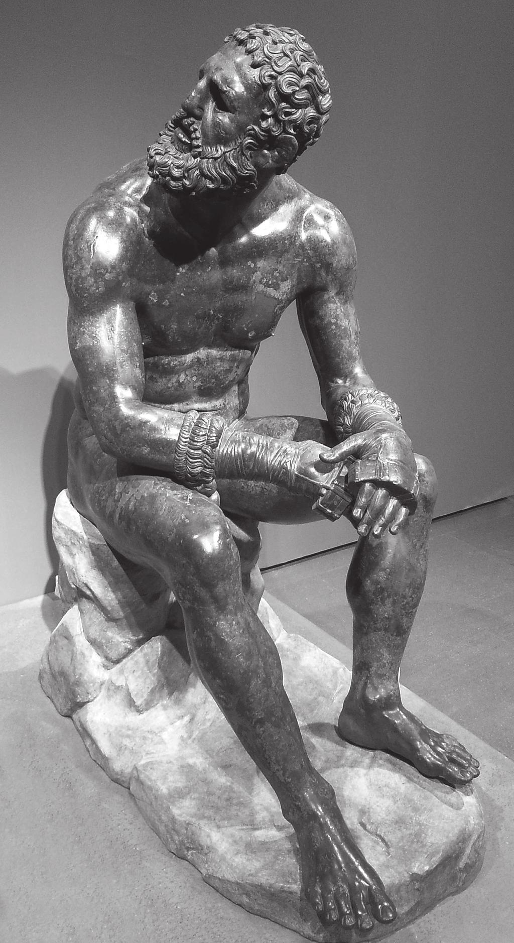 Photo Patrice Cartier Gusman/Leemage Le Pugiliste des Thermes, sculpture en bronze d Apollinius d Athènes (I er siècle apr. J.-C.), Rome (Italie), Musée national de Rome.