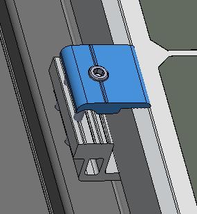 9.5) Mise en place des modules PV (Patte simple) Module PV (Vue en coupe) 1 ) Régler la hauteur des vis d'appui de la bride simple de sorte qu'elles soient affleurantes avec le dessus du module PV.