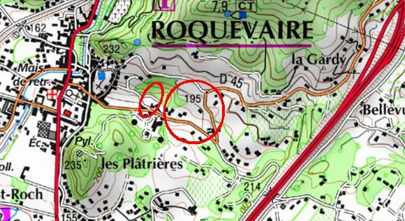 Test du Système UGPS Roquevaire (13) Labo d Aix en Provence Carrière de Gypse ayant fait l objet d effondrements, d un PPR et d expropriation.