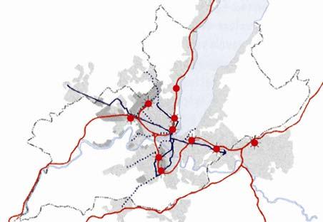 Avec la réalisation du CEVA, cette ligne de RER va trouver une attractivité renforcée, puisqu elle offrira des connexions directes et rapides avec la Praille, Champel, le quartier de l Hôpital et la