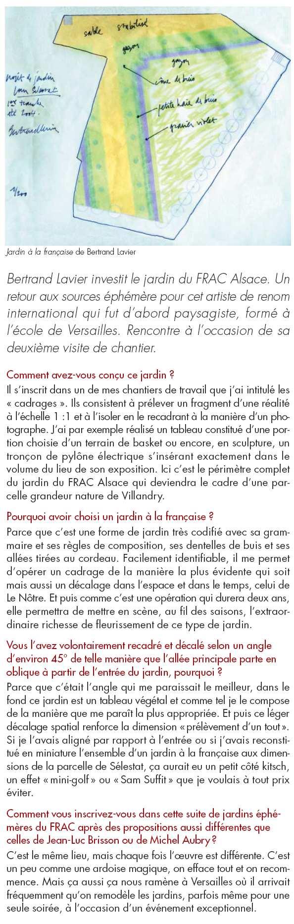 Bertrand Lavier Parterre du Midi, détail Culturielles, Lettre d