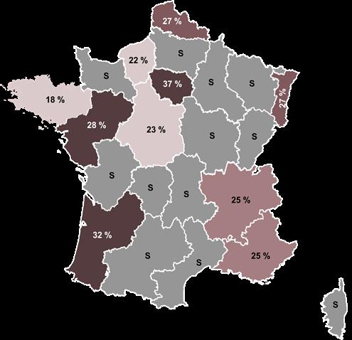 : 12 % Rappel France entière : 30 % S Secret statistique Source