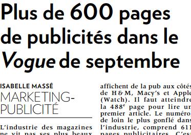 La Presse Affaires, samedi 22 août 2015, p.