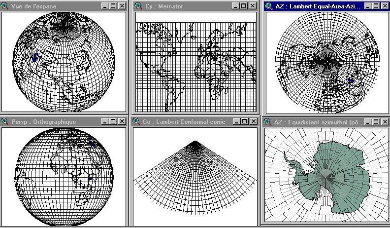 La projection cartographique est une transformation mathématique d un espace à trois dimensions en une représentation en plan à deux dimensions.