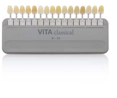Solutions VITA. Pour une couleur de dent correcte, il faut prendre la bonne route. plus clair B1 A1 A2 VITA classical A1-D4. La bonne base tout simplement.